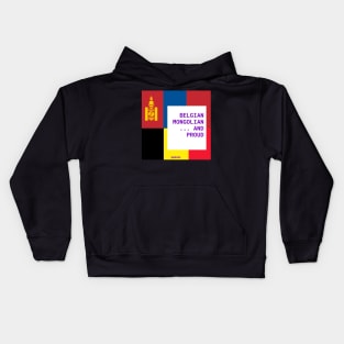 Belgian-Mongolian Pride Kids Hoodie